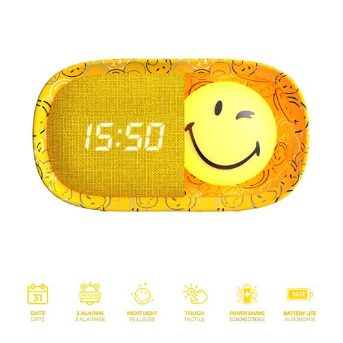 Smiley - Réveil veilleuse Dreamy clock