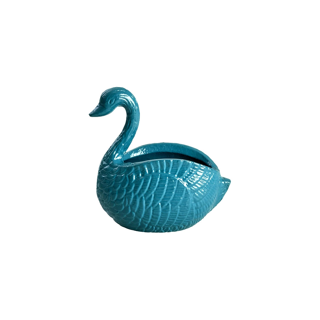 Cache Pot métal - Cygne