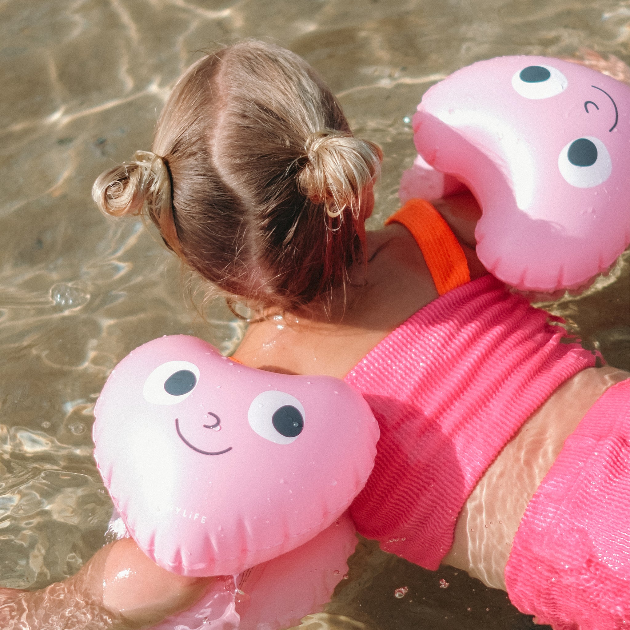 Sunnylife Brassards enfants Poppy la pêche