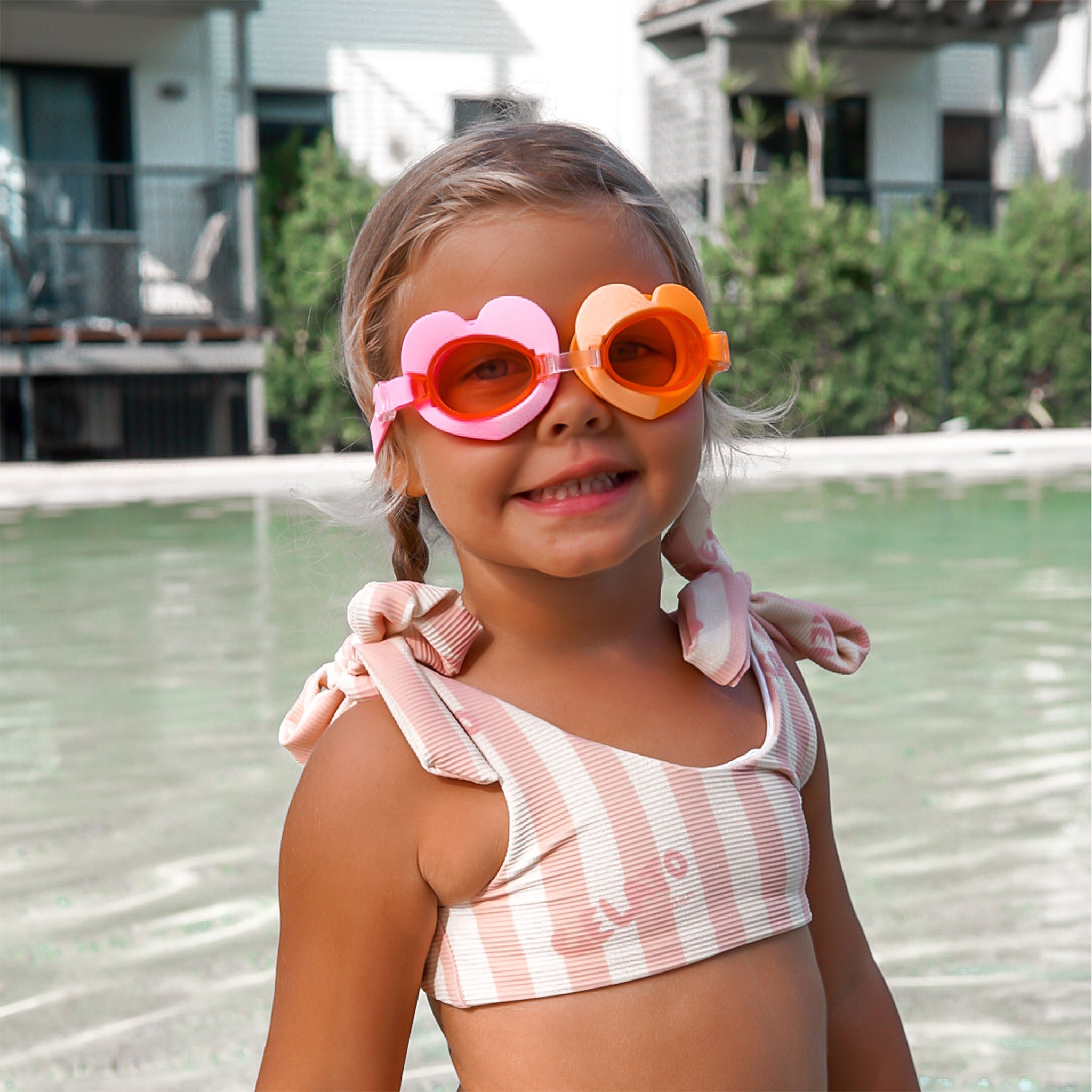 Sunnylife Lunettes de piscine enfant - Poppy la pêche