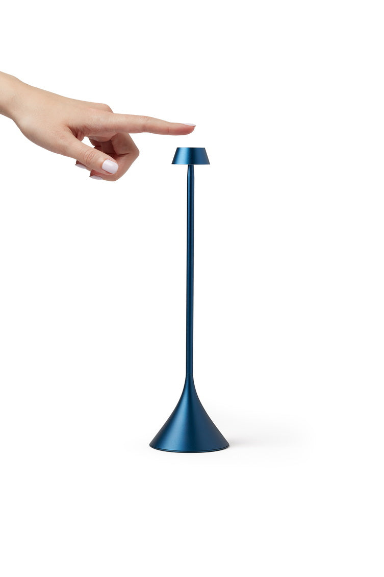 Lampe de table Steli shade h.29.4 cm - bleu foncé