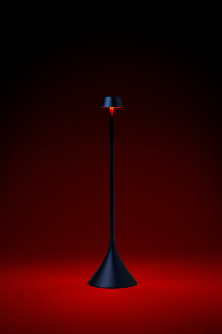 Lampe de table Steli shade h.29.4 cm - bleu foncé