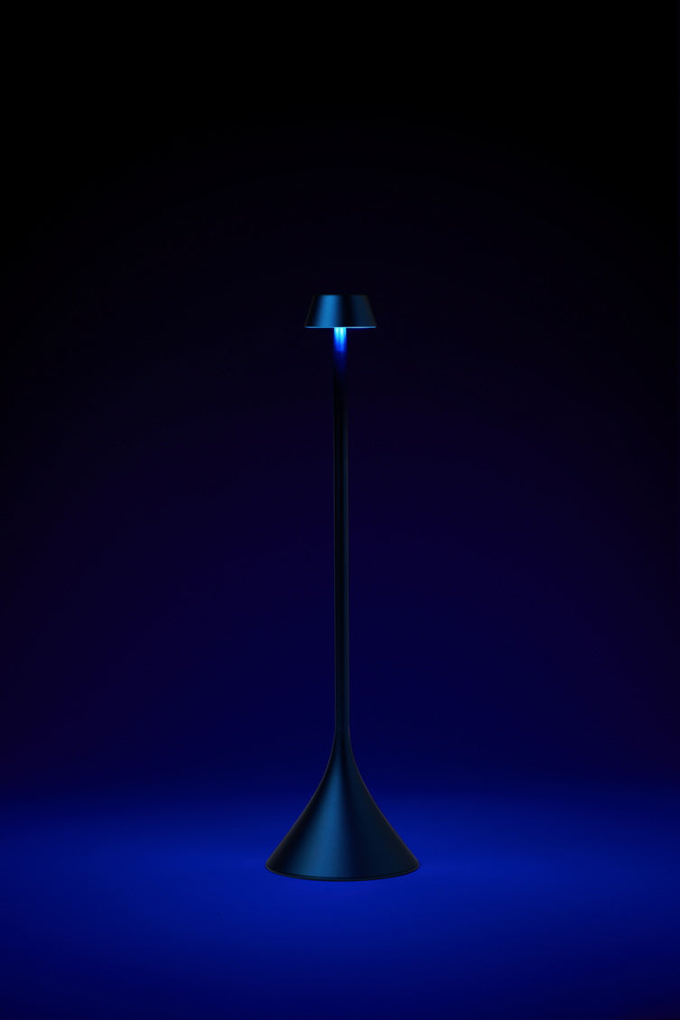 Lampe de table Steli shade h.29.4 cm - bleu foncé
