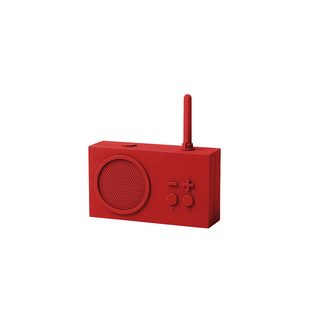 Tykho 3 enceinte Bluetooth® avec radio FM - rouge