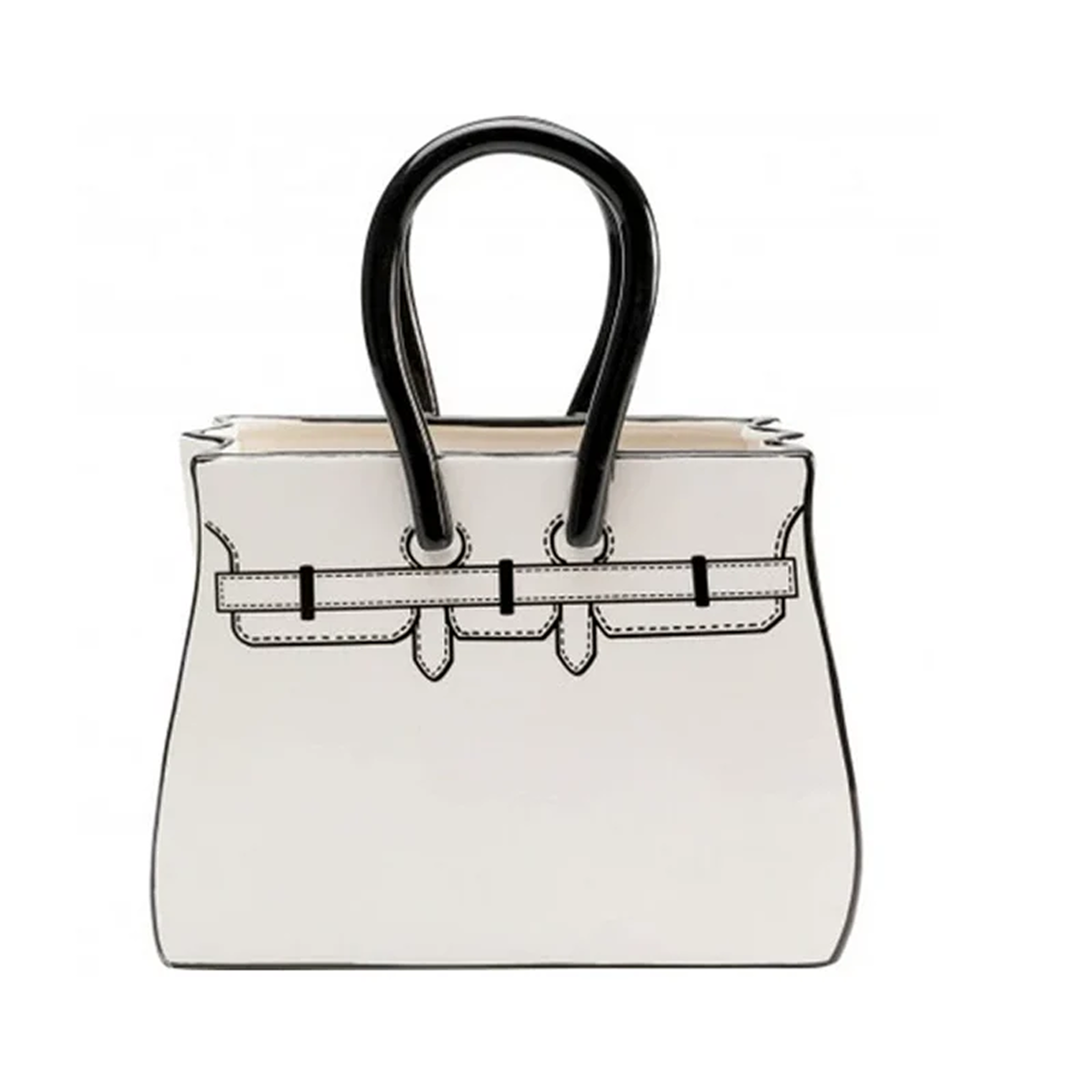 Vase Purse noir et blanc