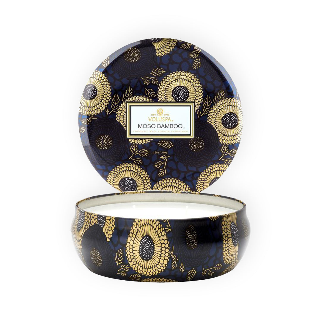 Voluspa bougie parfumée 3 mèches - Moso Bamboo
