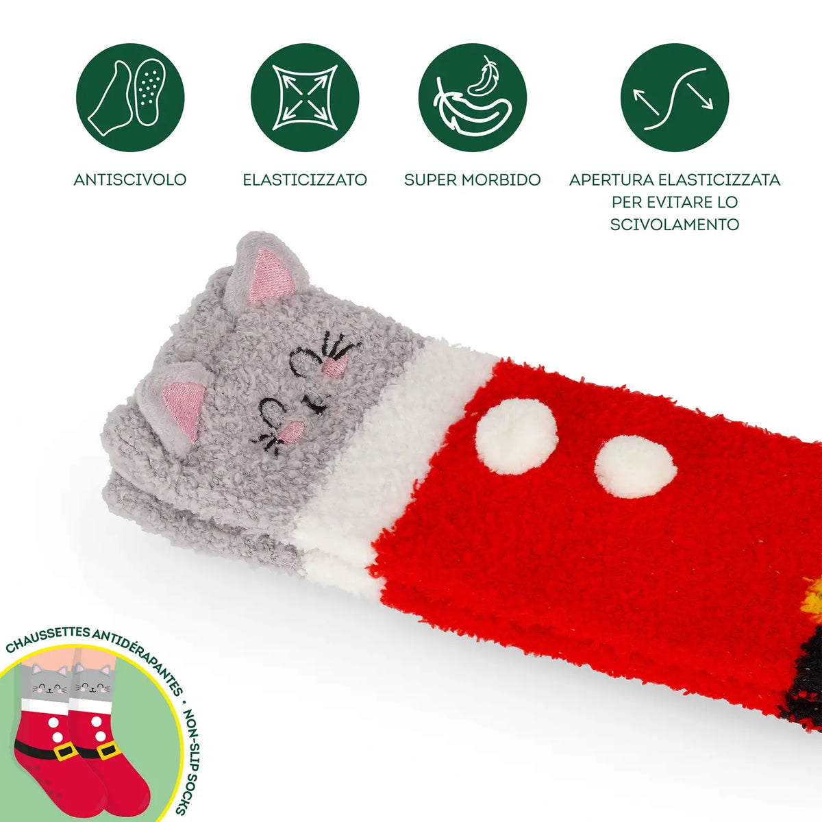 Legami Chaussettes de Noël - Kitty