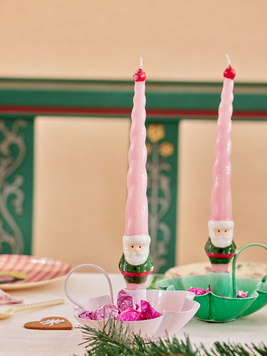 Set de 2 Bougies - Santa