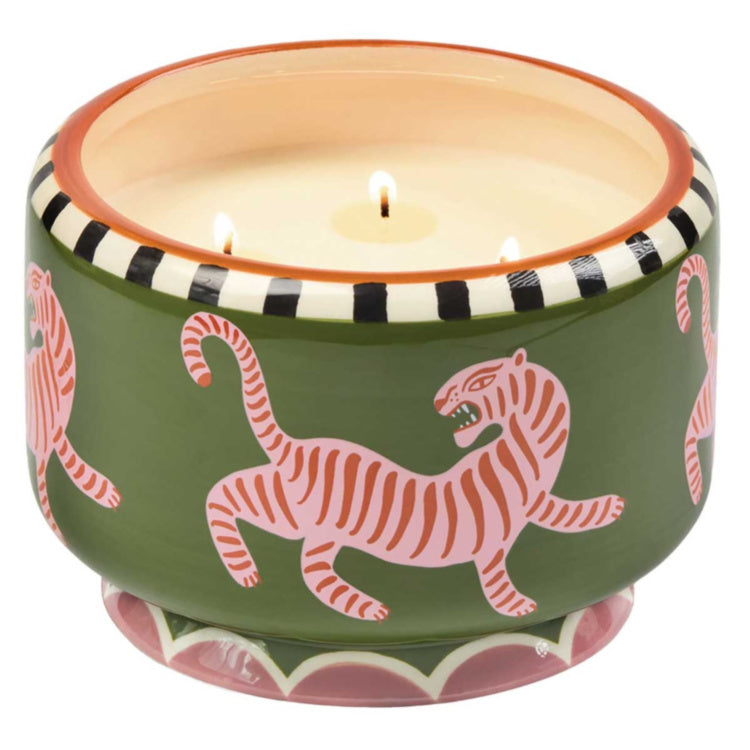Bougie parfumée Adopo Black Tiger XL - Cèdre noir & Figue