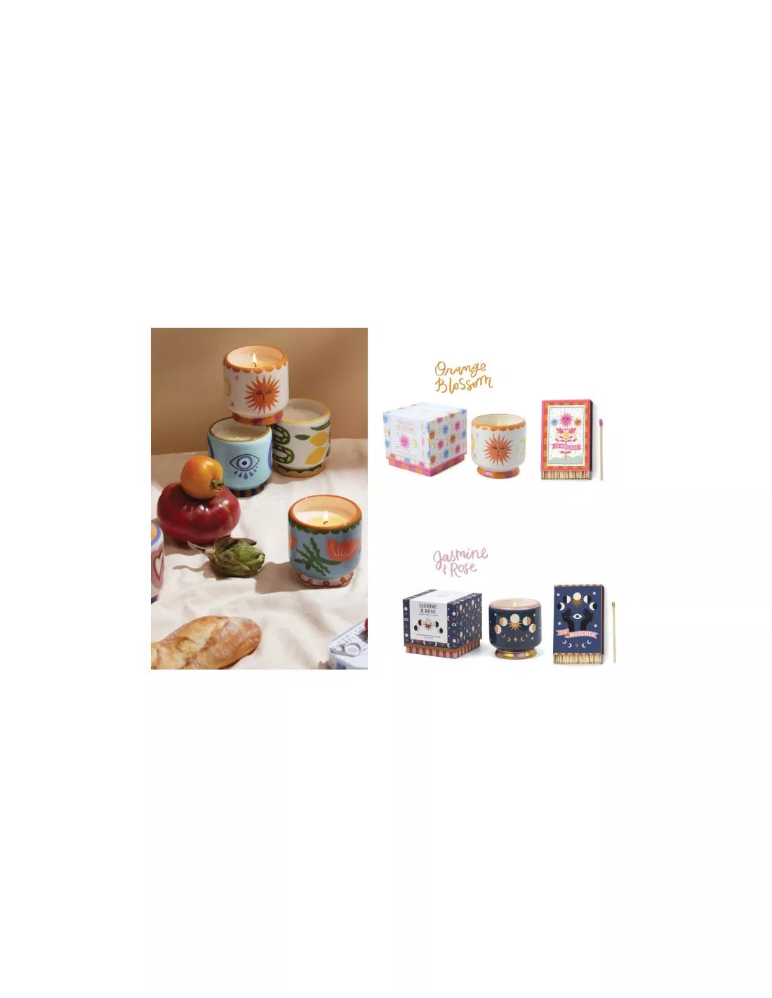 Boite allumettes Adopo - orange flower