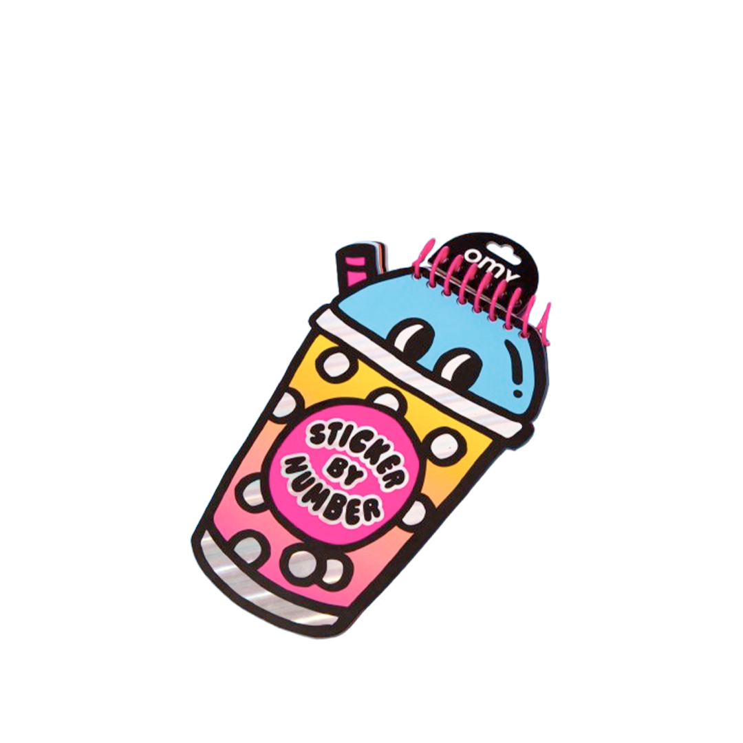OMY Carnet de stickers - Bubble tea