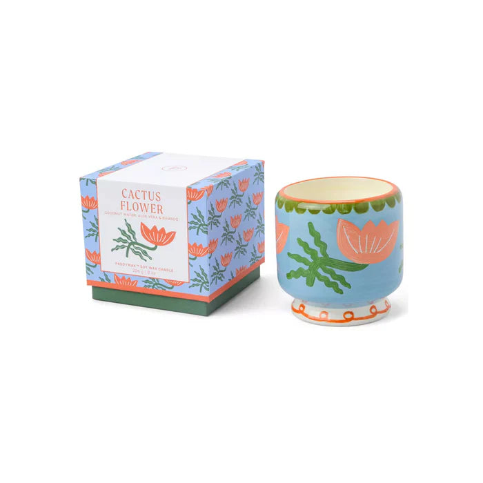 Bougie Parfumée En Forme De Cactus - Faite Main - 7.4x3.6x6 Cm - Paraffine & Cire De Soja - Pour Aromathérapie & Décoration