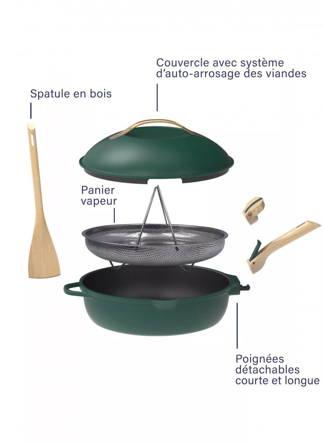 Cookut La Fabuleuse Poêle 8 en 1 - ø 28 cm - Canopée