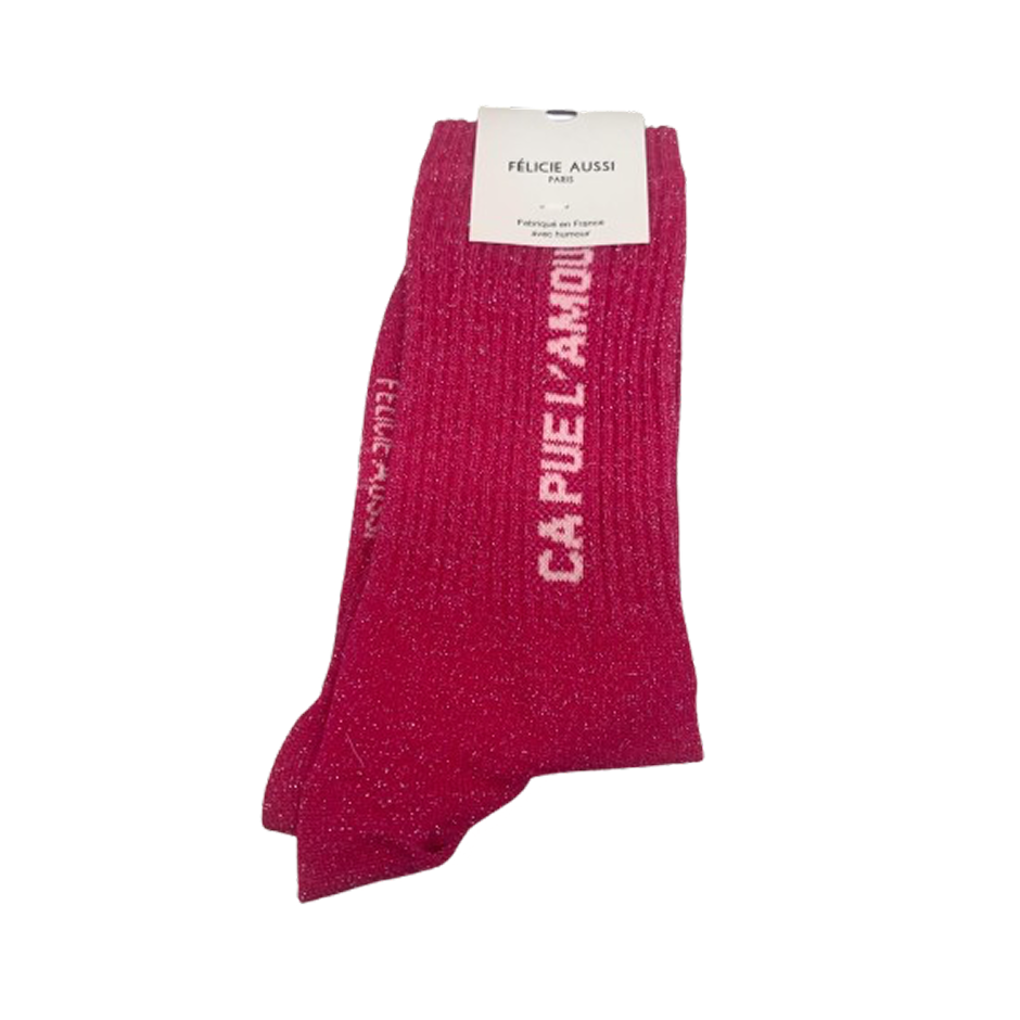 Chaussettes Félicie Aussi à paillettes - Ca pue l'amour