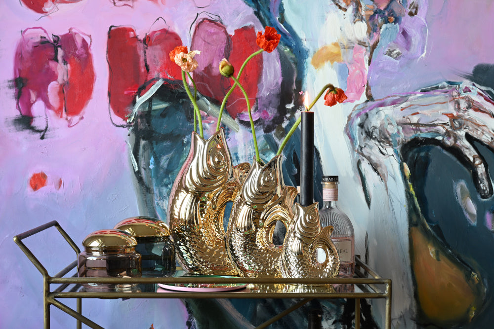 Vase Monsieur Carafon h.25 cm - Gold