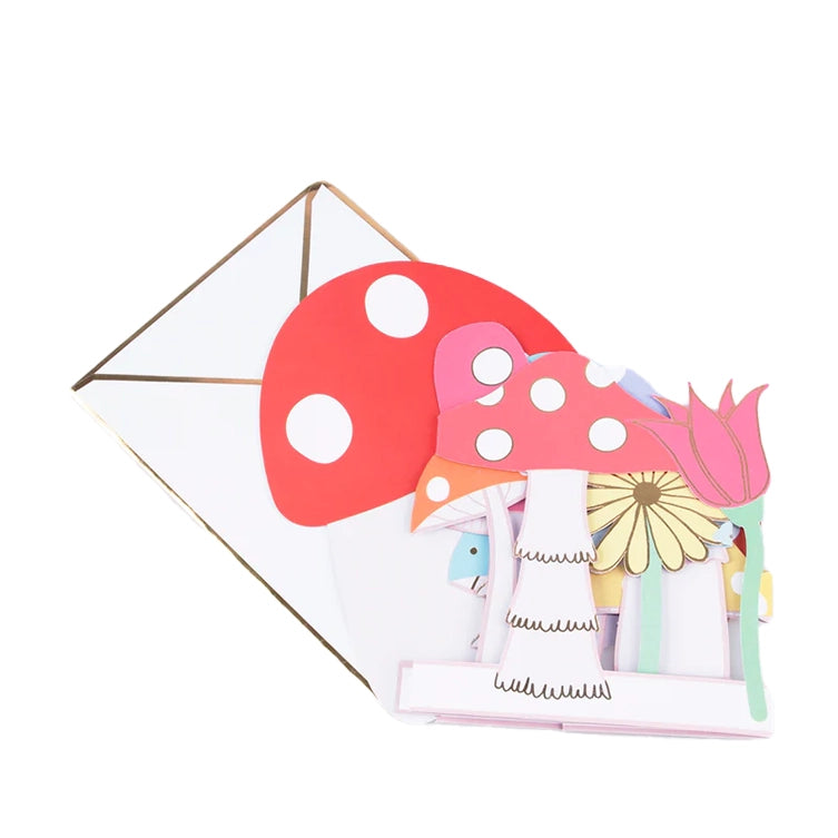 Carte Happy Birthday - Champignons