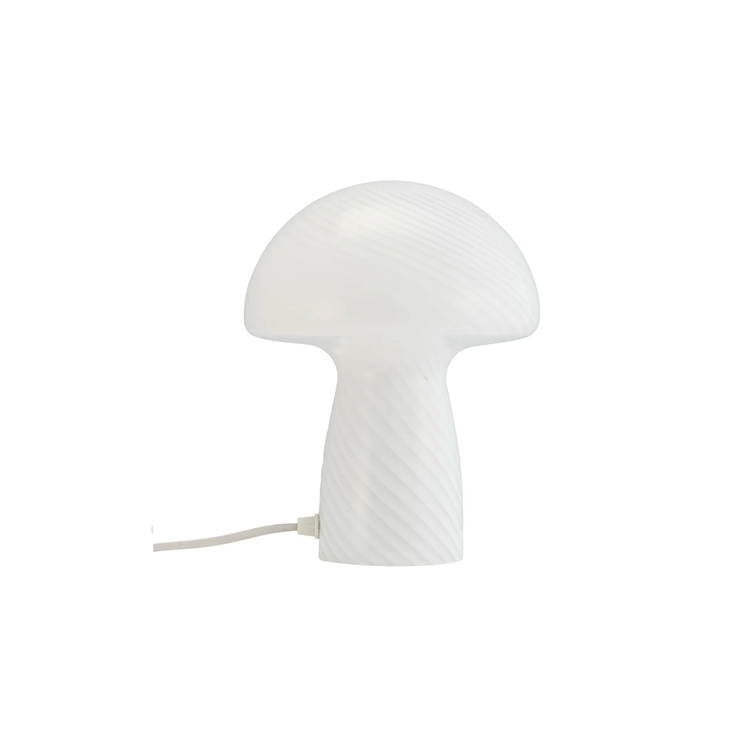 Lampe Champignon Jenny H.23 cm - blanc