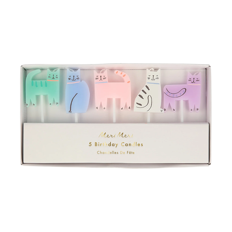 5 Bougies Anniversaire - Chat