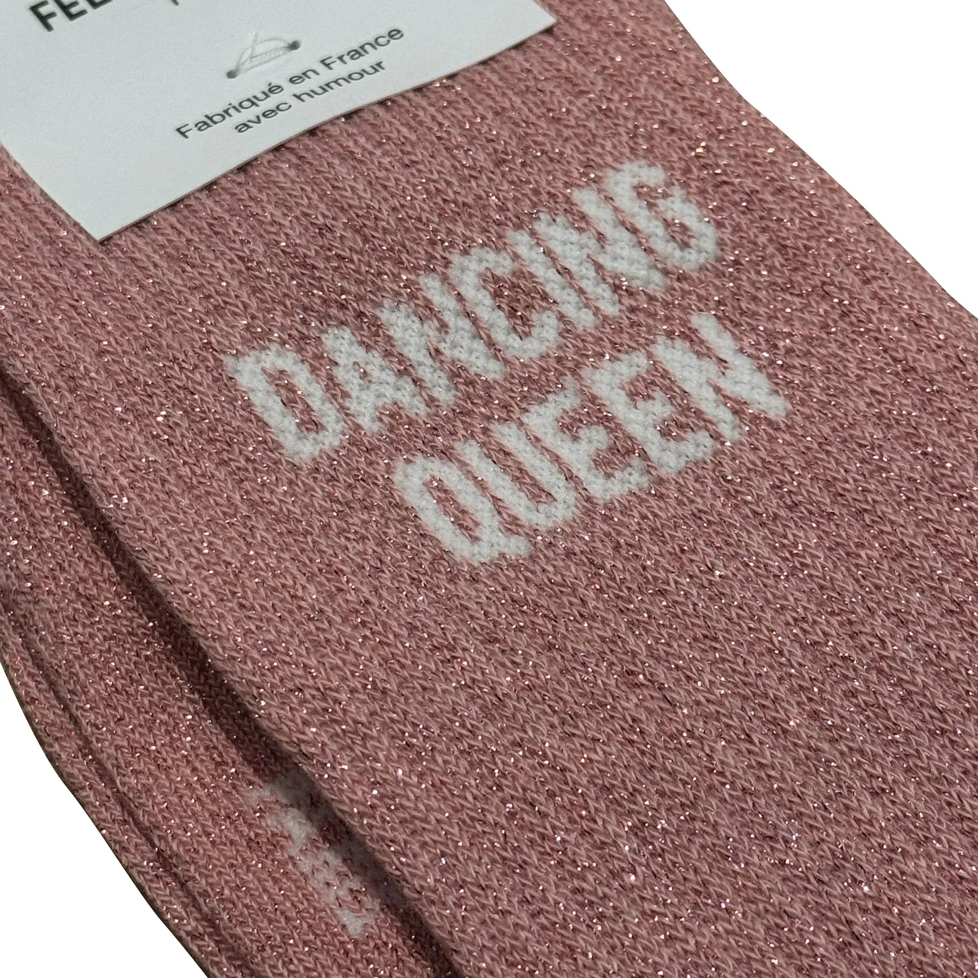 Chaussettes - Dancing queen 36/40 rose paillettes