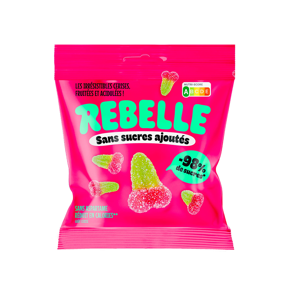 Bonbons cerises acidulées sans sucre