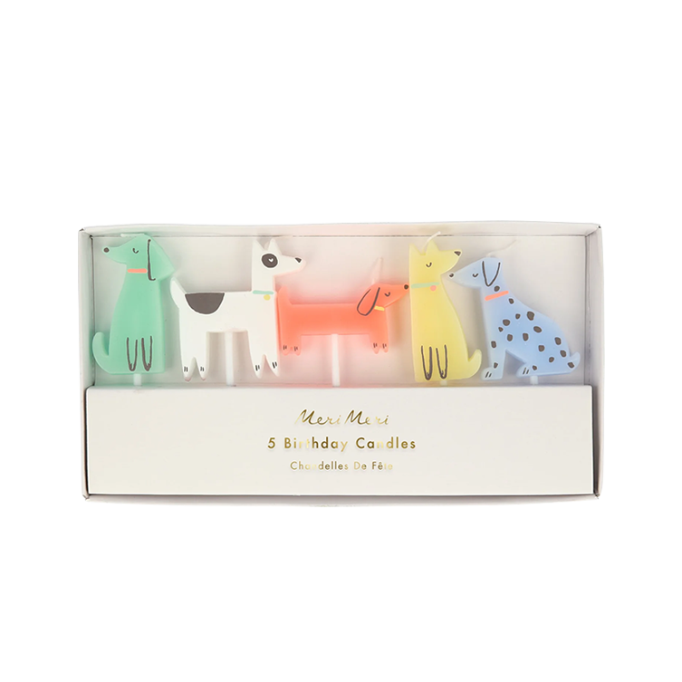 5 Bougies Anniversaire - Chien