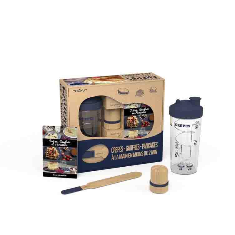 Cookut Coffret Shaker à crêpes, pancakes et gaufres