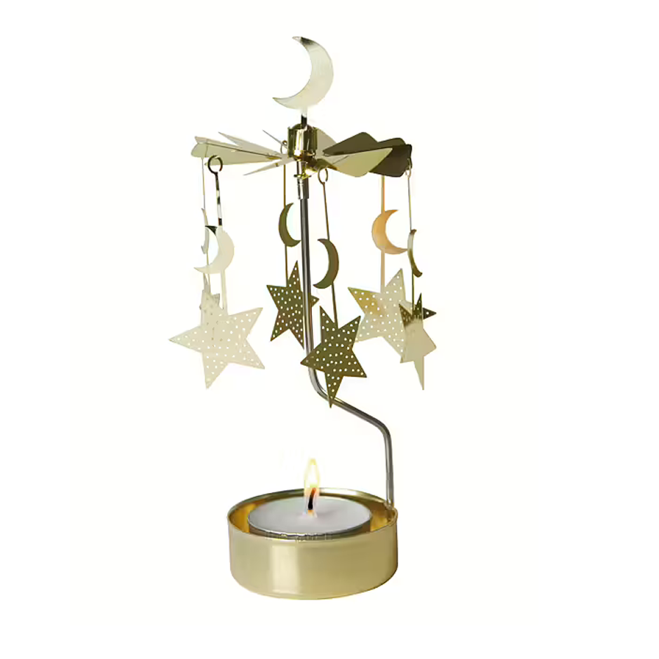 Carrousel bougie Noël - moon & stars