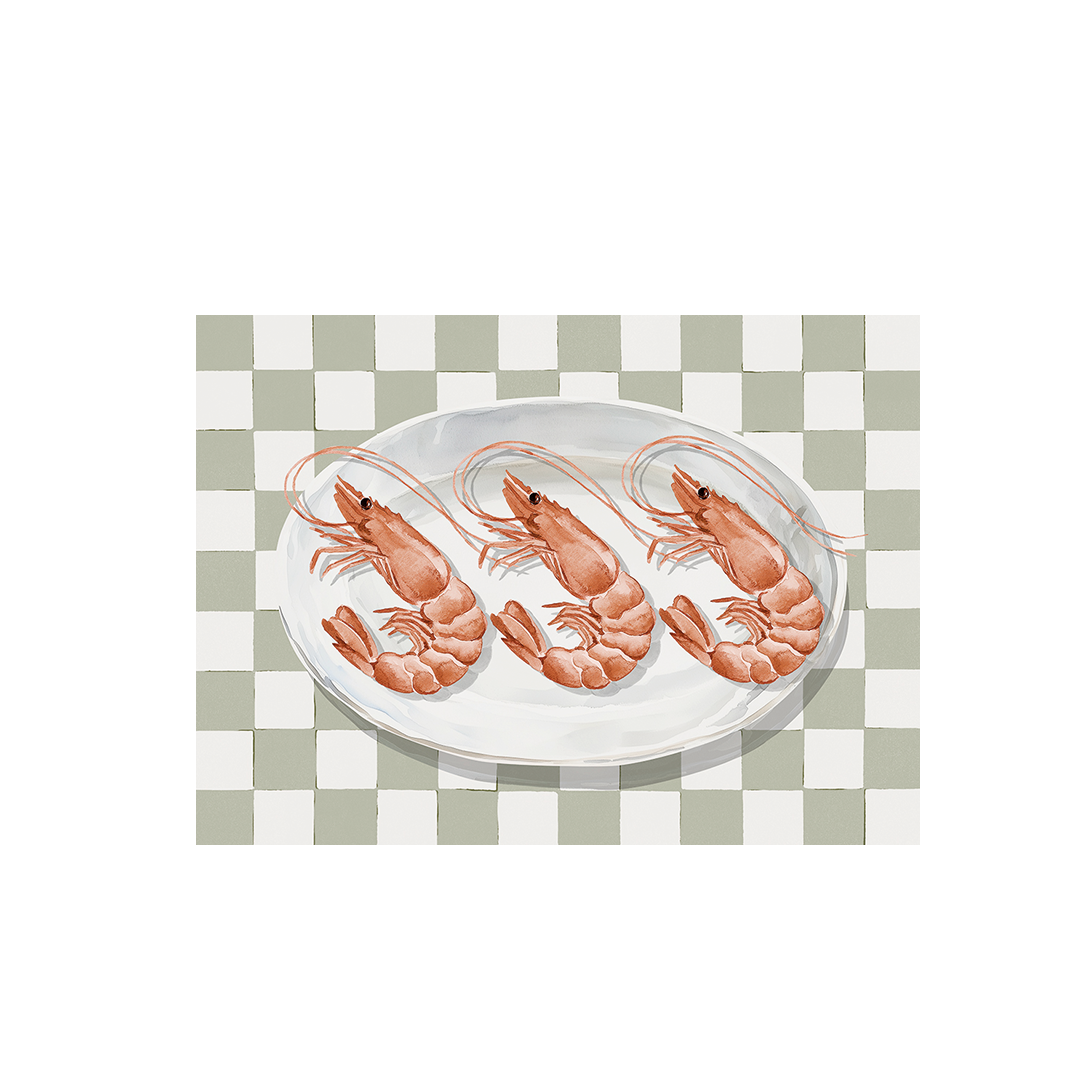 Set de table - Crevettes