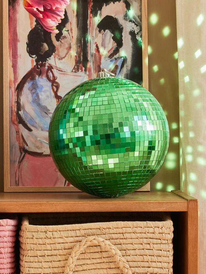 Boule disco L - vert