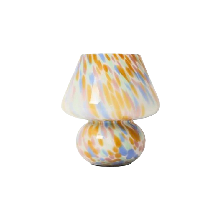 Lampe Joyful h. 24 cm - Bleu et Rose
