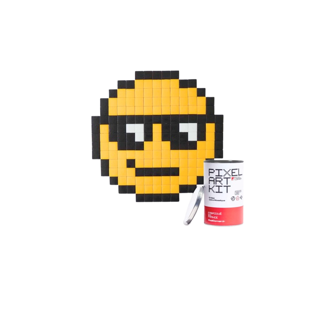 Pixel Art kit - Les emoji(s) lunette