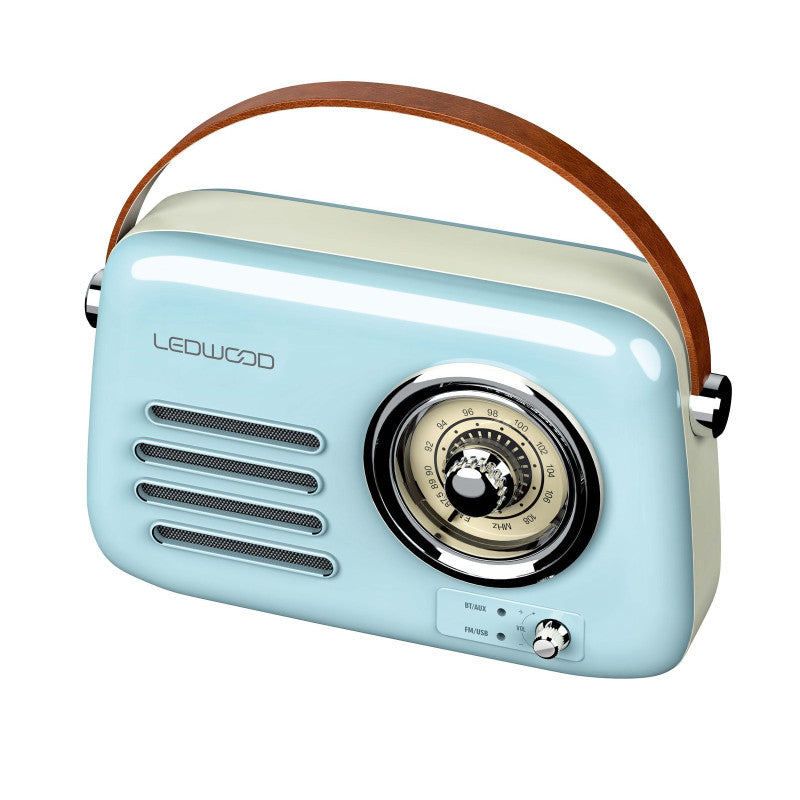 Enceinte Bluetooth + radio rétro portable