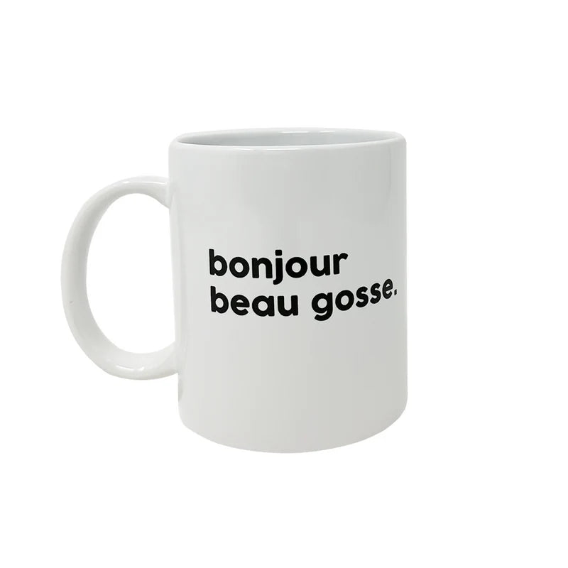 Félicie Aussi Mug Message - Bonjour Beau gosse