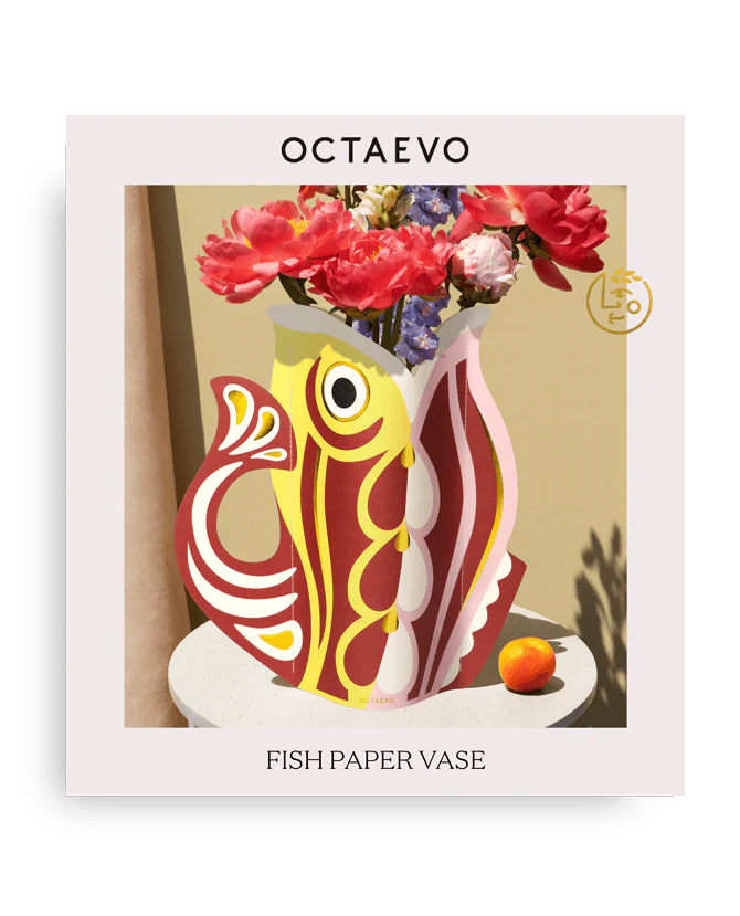 Vase déco papier - Fish