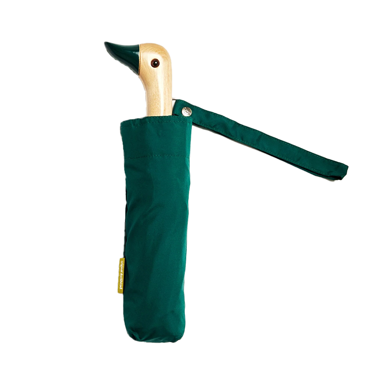 Parapluie compact avec manche Duck - forest green