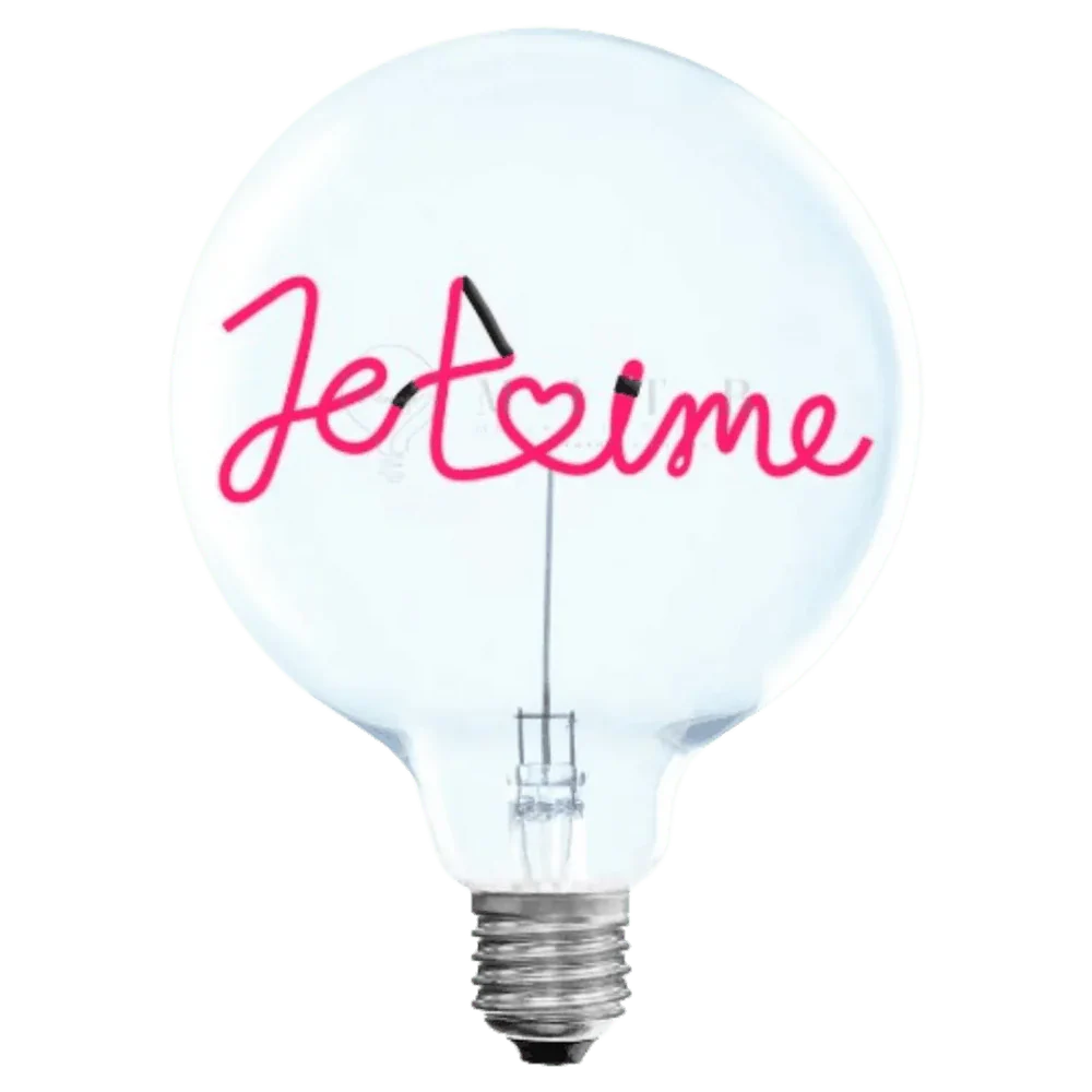 Ampoule Je t'aime pour socle portable sans fil
