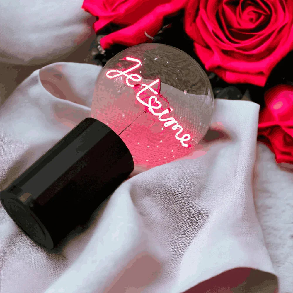 Ampoule Je t'aime pour socle portable sans fil
