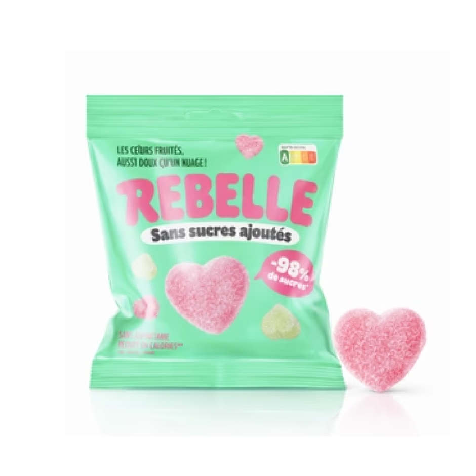 Bonbons cœurs Fluffy sans sucre