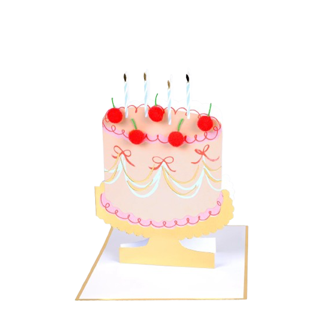 Carte 3D - Gâteau d'anniversaire