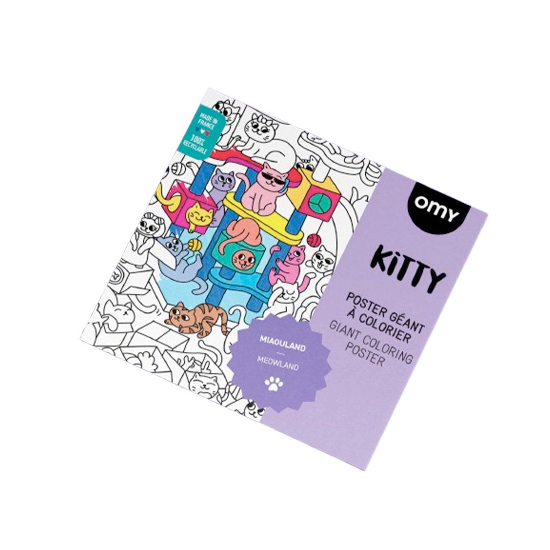 OMY Coloriage géant à colorier - Kitty