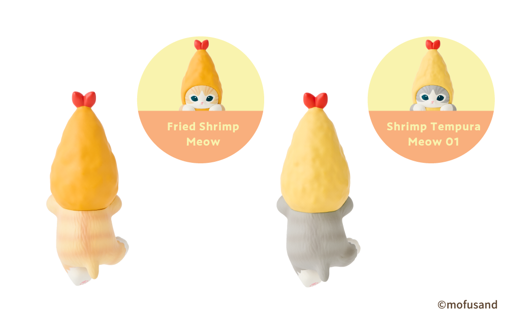 Figurine Hippers Mofusand -Shrimp Meow Series