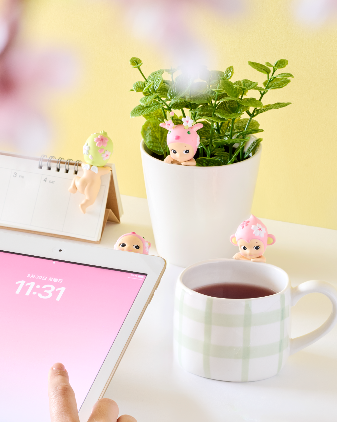 Figurine Sonny Angel - série Hippers Cherry blossom