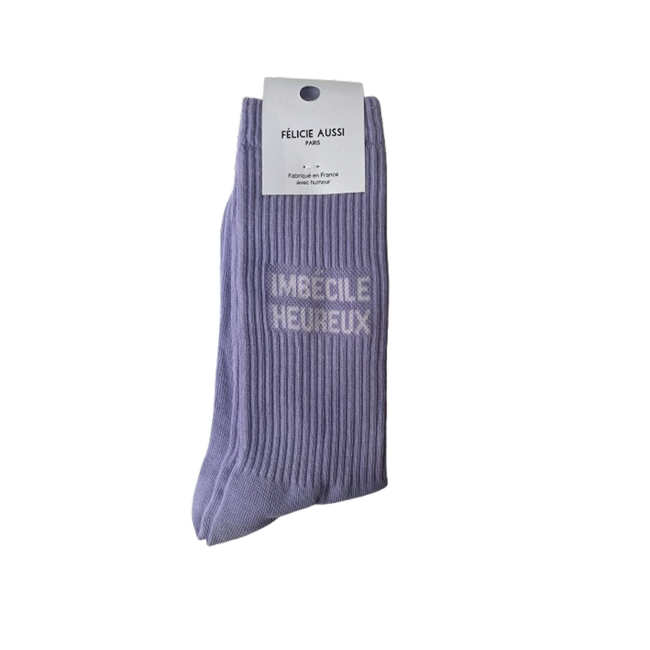 Chaussettes - Imbecile heureux 40/45 mauve