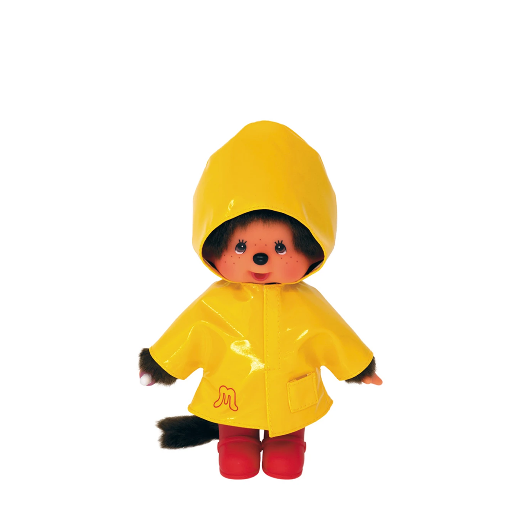 Peluche Monchhichi ciré jaune