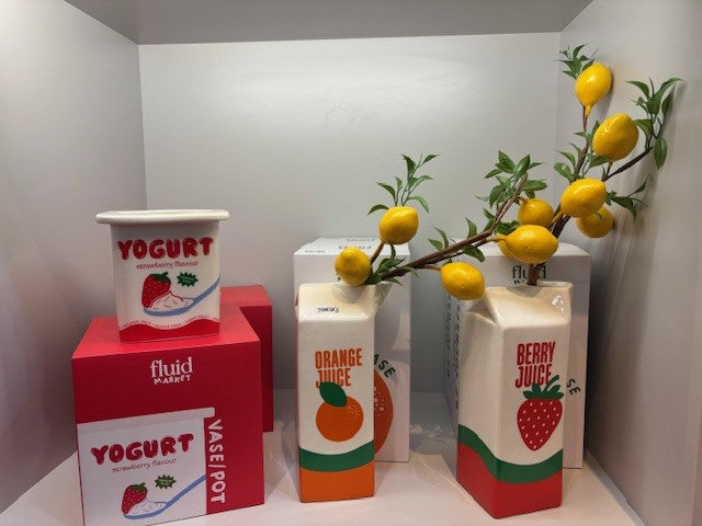 Vase Strawberry Juice