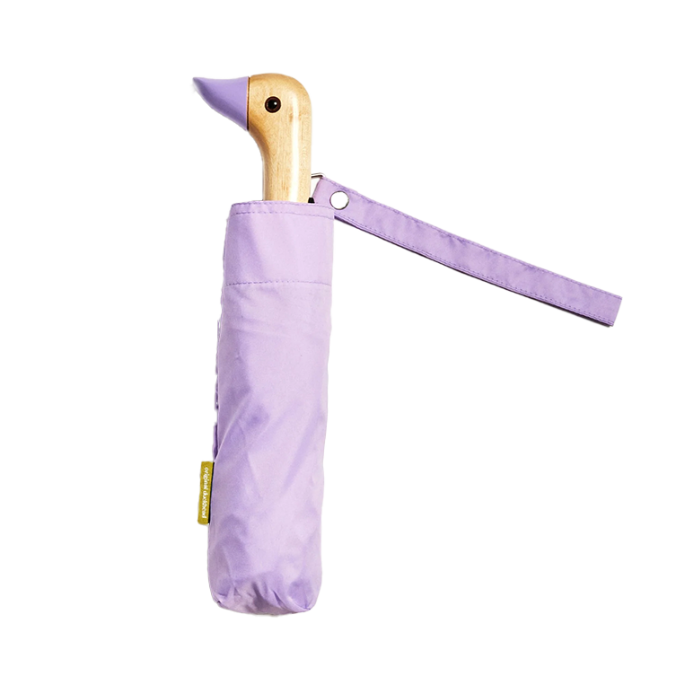 Parapluie compact avec manche Duck - lilac