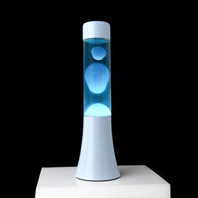 Mini Lampe à lave h.31 cm - monochrome bleu