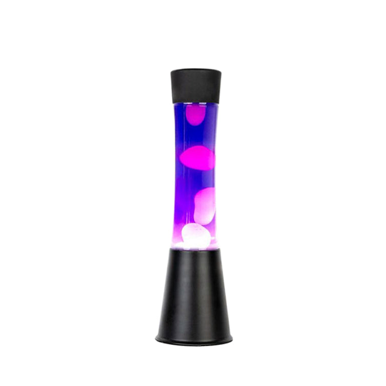 Lampe à lave H.40cm - violet base noire