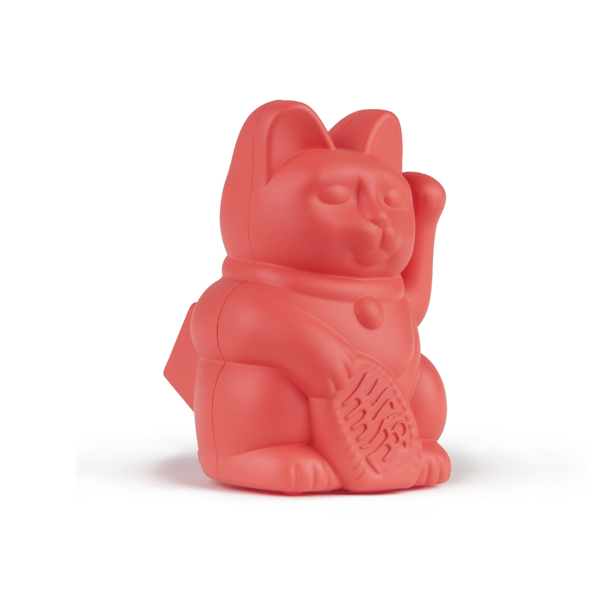 Lucky Cat solaire - néon orange