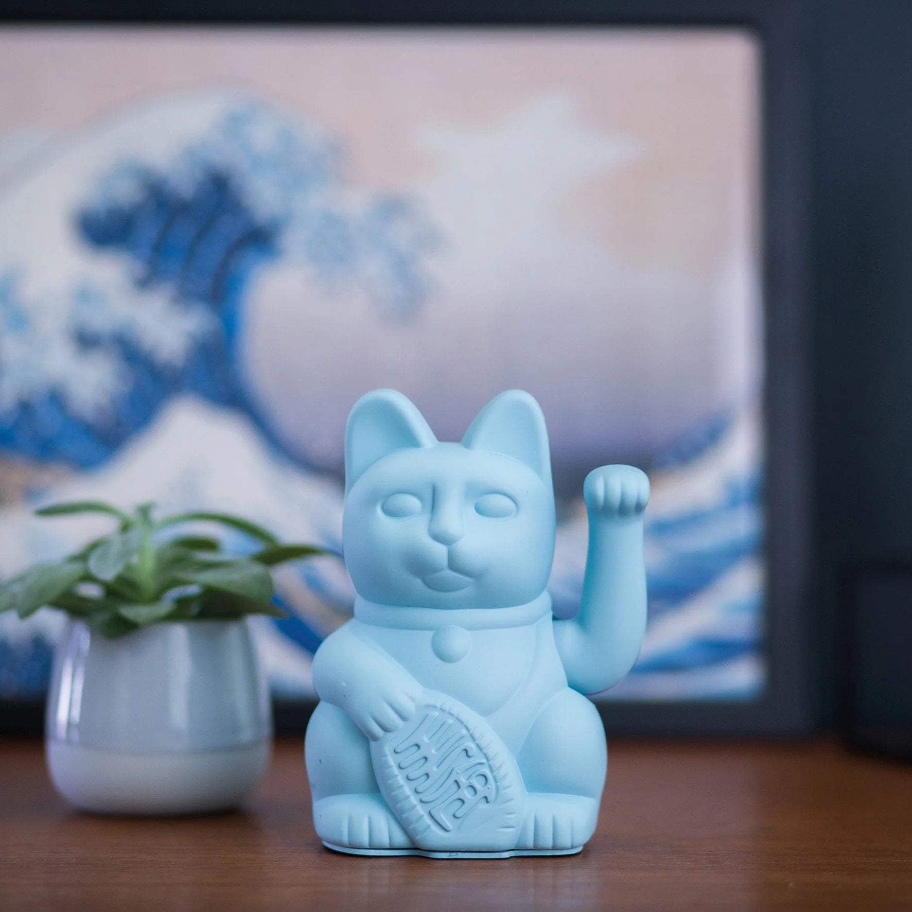 Lucky Cat - bleu